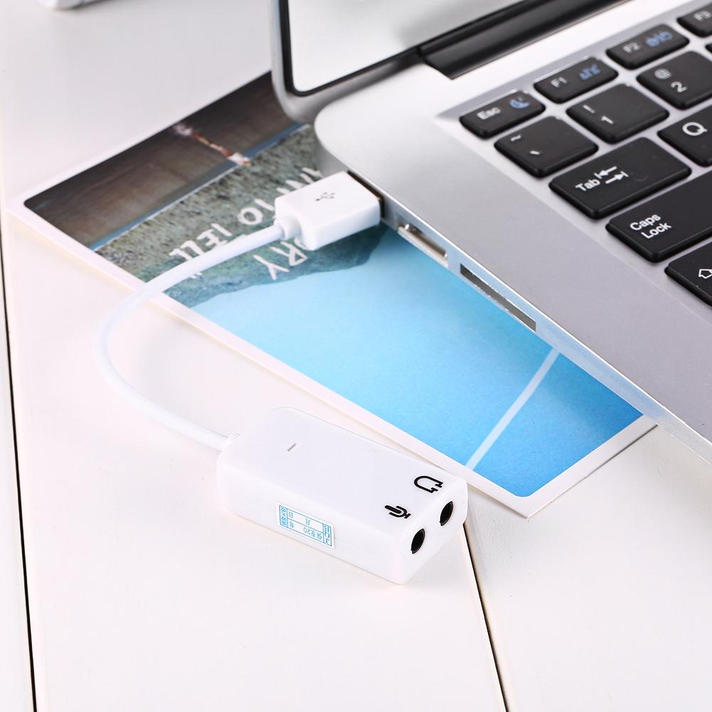 Белый USB 2.0 канальный виртуальный 7.1 эффект Xear 3D аудио звуковая карта адаптер для XP