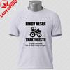 Unisexs Funny GerUnisex Tractor TShirt with Du Fährst SUV 100 Cotton Short Sleeve Casual Humor Style Outdoor Sports Tshirt