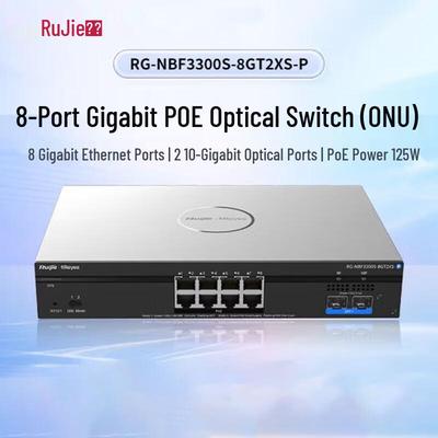Управляемый оптический коммутатор доступа Ruijie RG-NBF3300S-8GT2XS-P Уровня 2