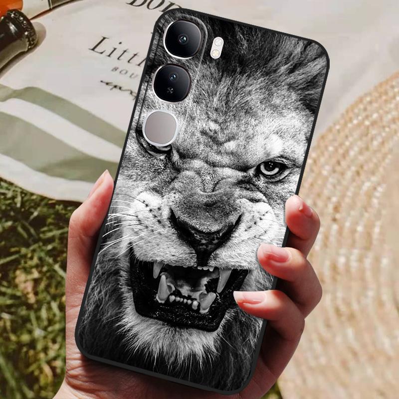 Для Vivo V40 Lite 4G 5G V40Lite (ИДН) V40E V 40 SE Чехол Роскошный Расписной Телефон Силиконовая Задняя Крышка Для Vivo Y200 Y300 Чехлы Корпус