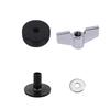 23-Piece Drum Set Accessories Drum Set Felt Pad Set Felt Non-Slip Pads Drum Set, Gray and Black