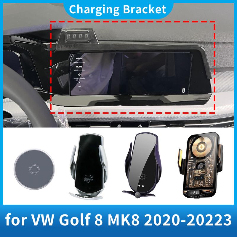 Автомобильный держатель для телефона для Volkswagen VW Golf 8 MK8 3 Навигационный кронштейн-основание для экрана GPS Аксессуары Зарядка