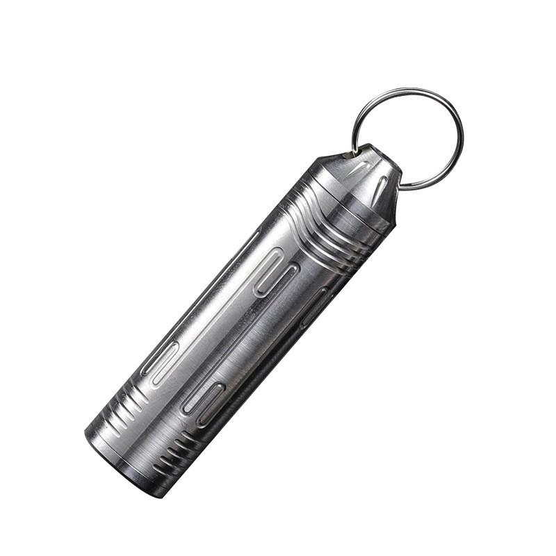 Titanium Waterproof EDC Mini Storage Case Pills Tools Outdoor Gear Compact Sealable Container