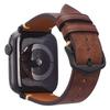 Матовый коричневый ремешок для часов из натуральной кожи, сменный для Apple Watch Series 7 8 SE, индивидуальный аксессуар-замена браслета