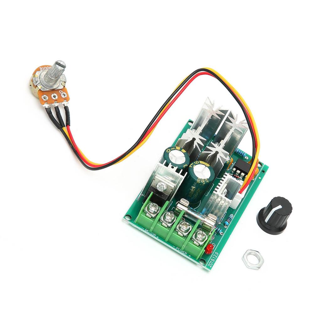 Регулятор скорости двигателя PMW Модуль управления переключателем Регулятор тока DC 10В-60В 20А