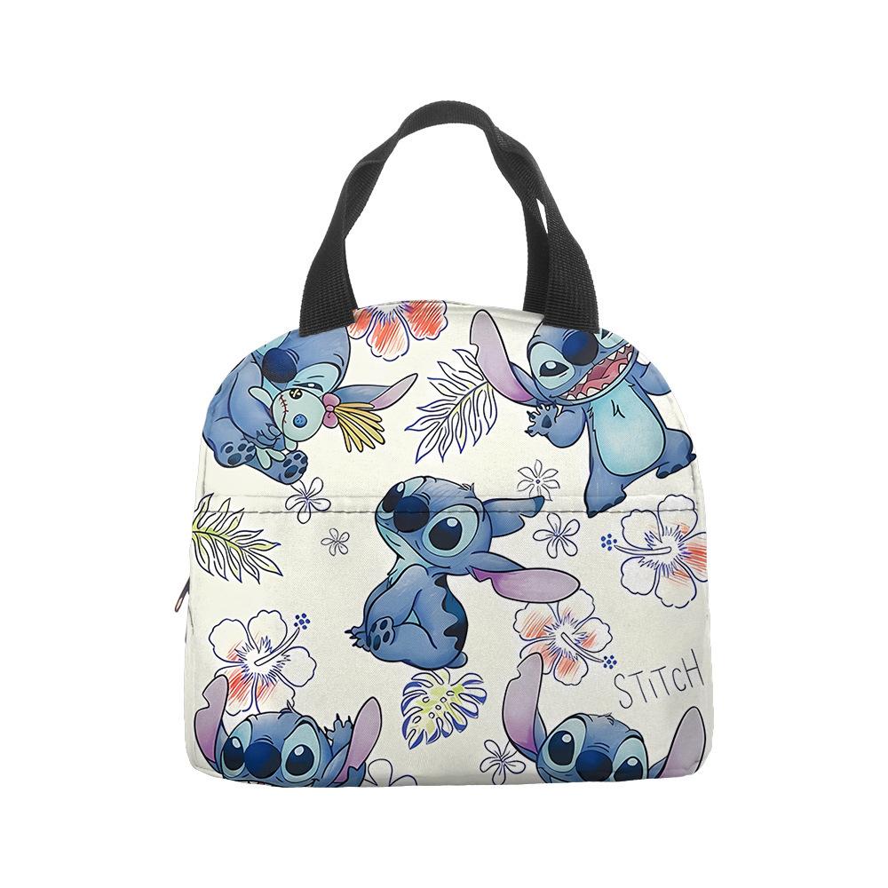 Anime Cartoon Handbag Student Lunch Bag Grades 1-6 Picnic Bag Printed Thermal Insulation Bag Meal Bag