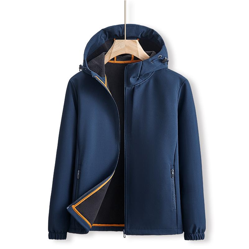 Soft Shell мужской осенне-зимний костюм больших размеров Outdoor Assault, спортивная и досуговая куртка-кардиган, ветрозащитная и водонепроницаемая куртка с капюшоном