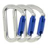 Mountaineering Type HMS Key Lock CE with Twist Lock Fall Wire Diameter Set Carabiner, Auto-locking Carabiner, Carabiner, 30KN, Certified, (quick