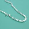 Классическое ожерелье-цепочка из стерлингового серебра 925 пробы, модное мужское и женское колье 3 мм 18-26 дюймов, ювелирные изделия в стиле хип-хоп, панк