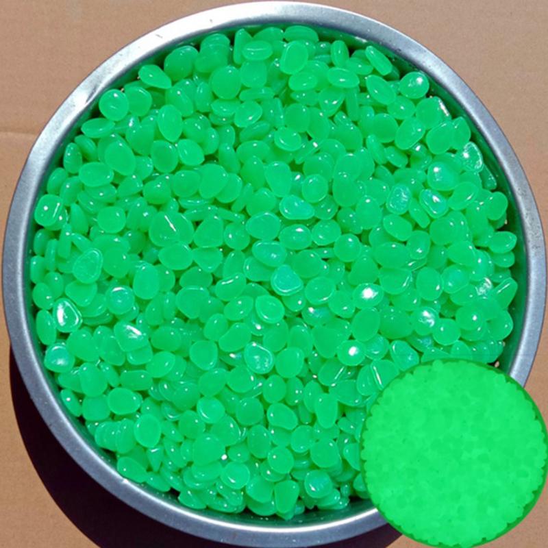 100 шт./пакет смешанные цвета наружные светящиеся камни светятся в темноте садовая галька