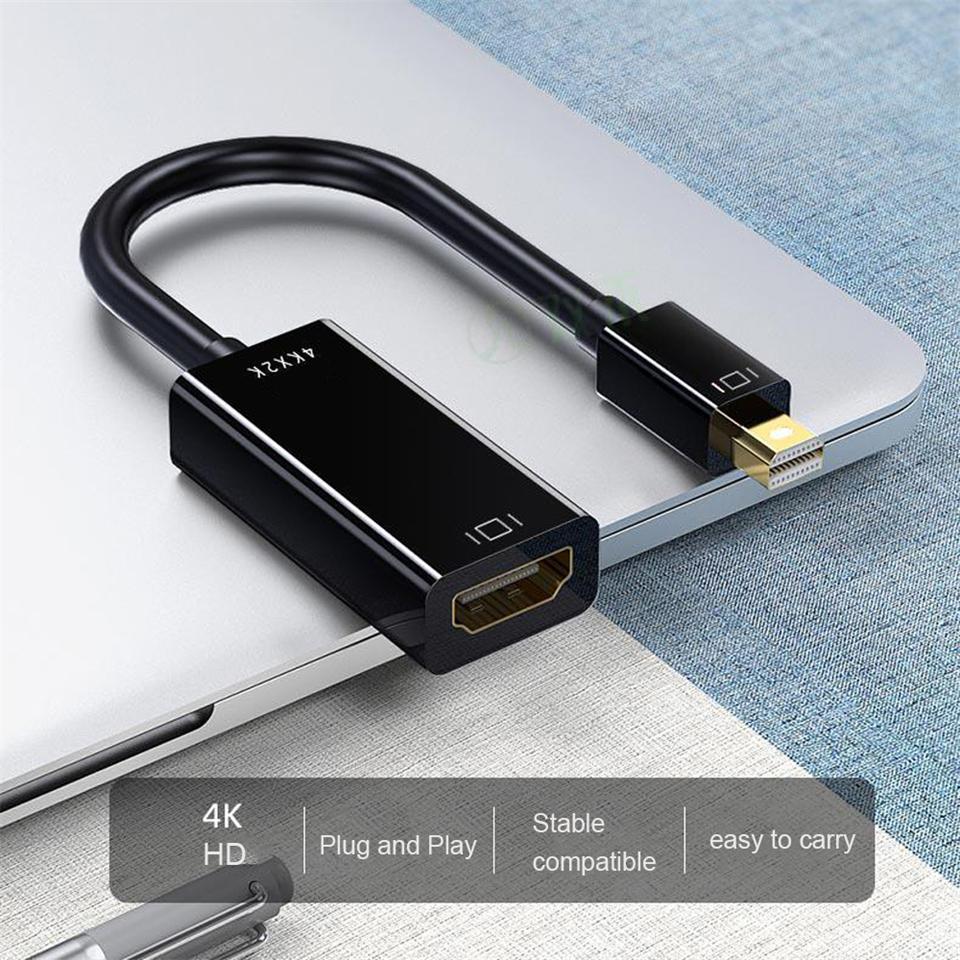 Кабель-адаптер Mini DisplayPort 4k к HDMI-совместимому для ТВ MacBook Ноутбука Проектора Кабель-конвертер Mini DP к HDMI-совместимому