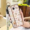 Anti-dust Wrist Strap Phone Case For Samsung Galaxy J510/J5 2016/J5108 Fashion Design Kickstand Silicone Cute Anti-knock