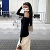 Чистое Желание Облегающая футболка с открытыми плечами и длинным рукавом - Универсальный осенний дизайн для женщин