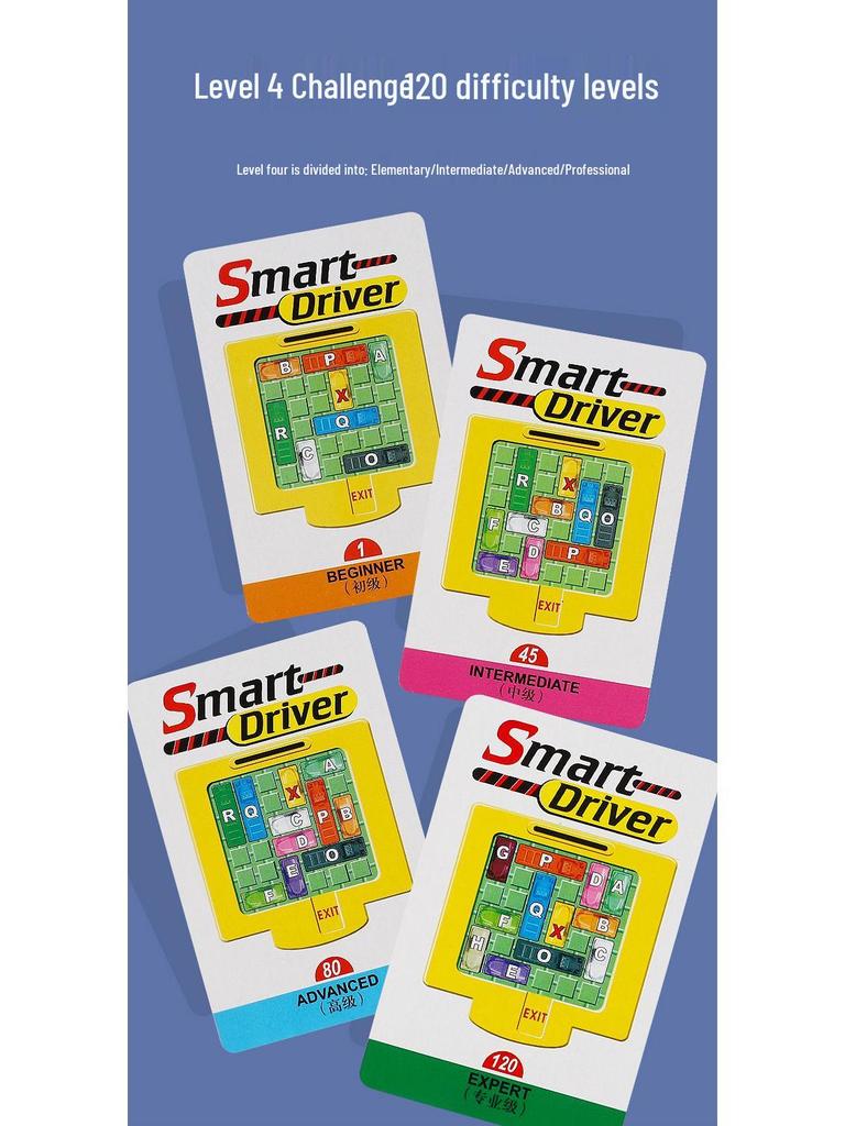 Kids' Clever Driver Chess Game: Huarong Road Car Puzzle for Early Education & Interactive Learning