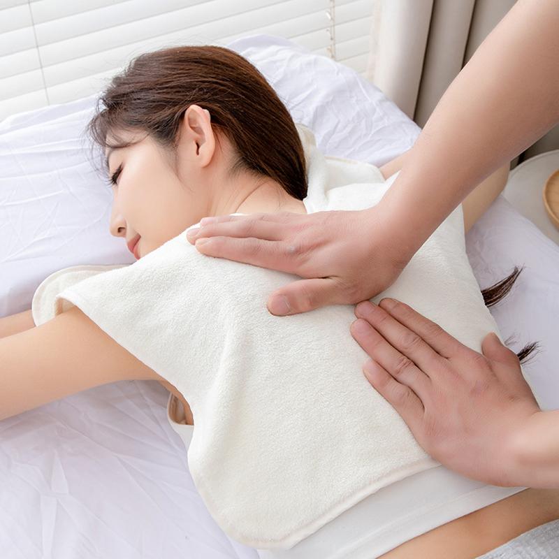 Коралловый флисовый U-образный полотенце для салона красоты, впитывающий грязь и воду