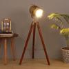 93.98 Cm Wooden Tripod Spotlight Lamp Industrial Nautical Searchlight for Home, Office, Livingroom, Bedroom, Diningroom Decor