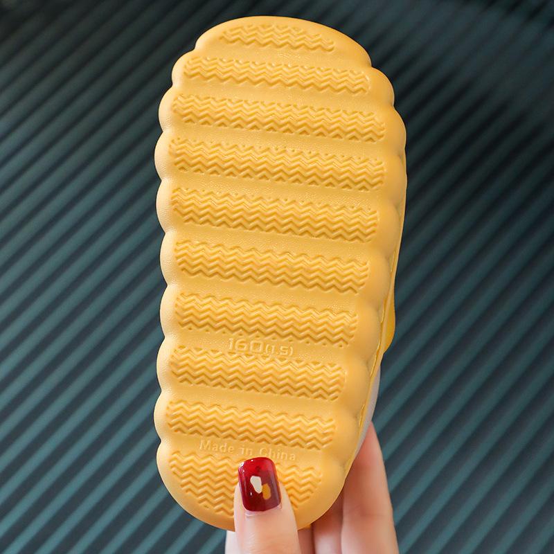 Winter PU Waterproof Children Cotton Slippers Girl Parent-child Warm Baby Slippers Home Indoors Shoes Solid Boy Bedroom Slippers