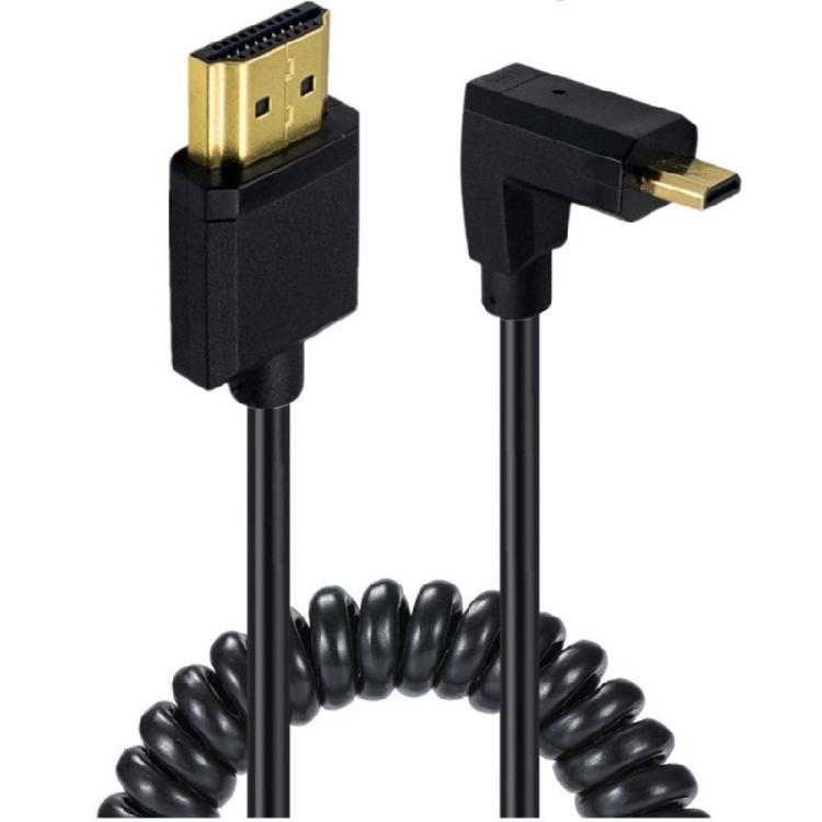 10.2Gbps Micros HDMIs to HDMIs Male Cable with Gold Plate Connectors for Superior Signal Performances and Durability