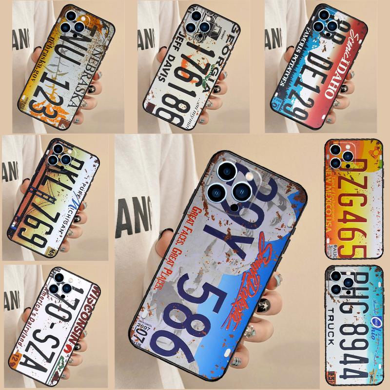 Retro Funny License Plate Case For Samsung Galaxy S21 S22 S23 S24 S25 S26 Ultra S10 S25 Plus S25 FE S20 FE Cover Shell