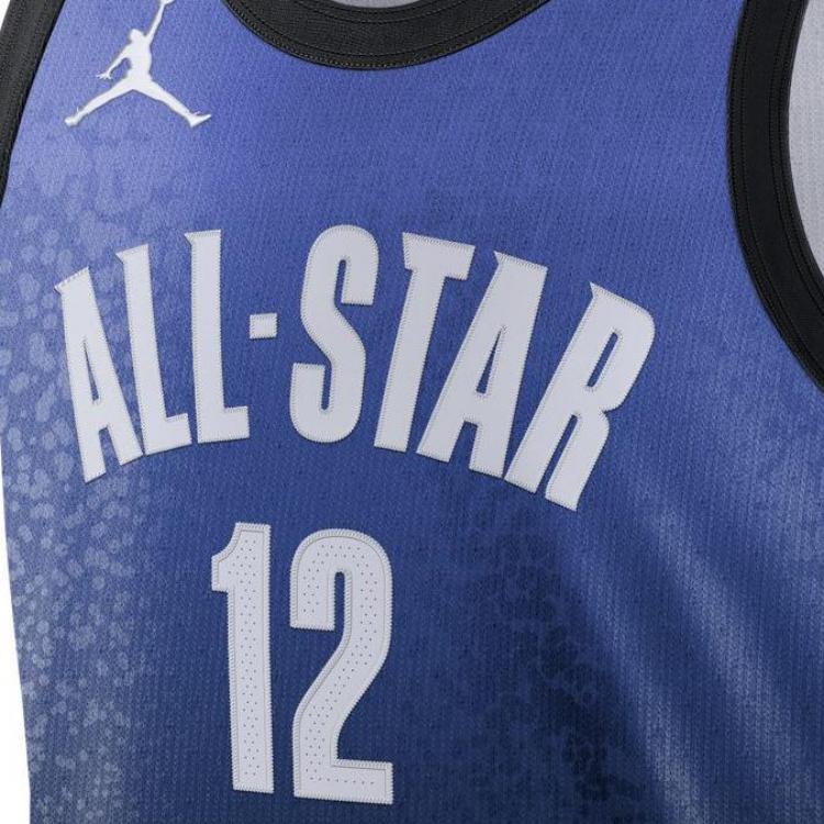 Jordan Баскетбольная майка NBA Printed Colorblock для мужчин, верхние части, синяя DX6336-503