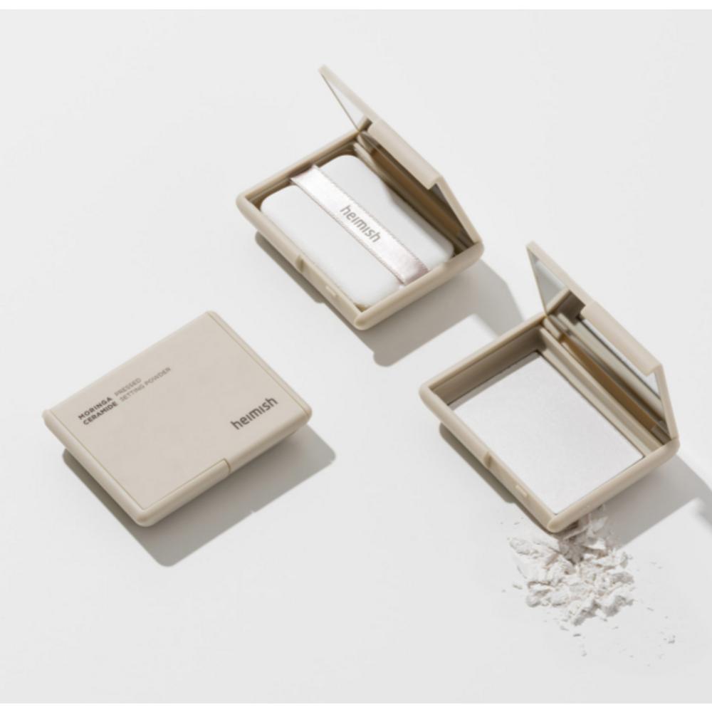 Heimish Прессованная фиксирующая пудра Moringa Ceramide 5 г, белая, 1 шт.