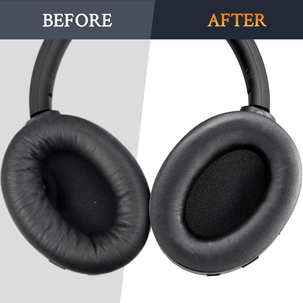 Амбушюры SOULWIT Амбушюры для наушников Sony Гарнитура Сменные амбушюры Мягкие амбушюры, совместимые с овчиной Амбушюры из высокоплотной пены Датчики не влияют на звук