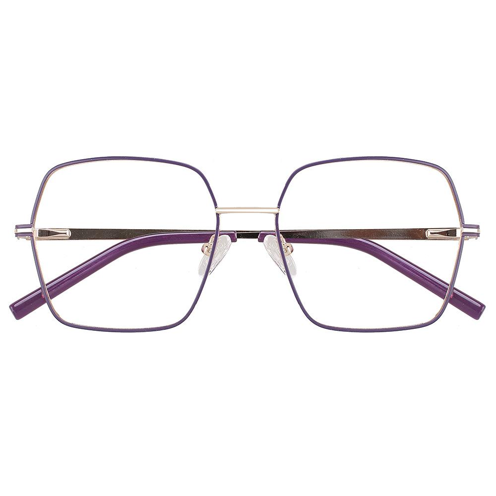 Glasses Frame Simple Metal Glasses Frame Versatile Men'S And Women'S Myopia Glasses Frame Polygonal Frames