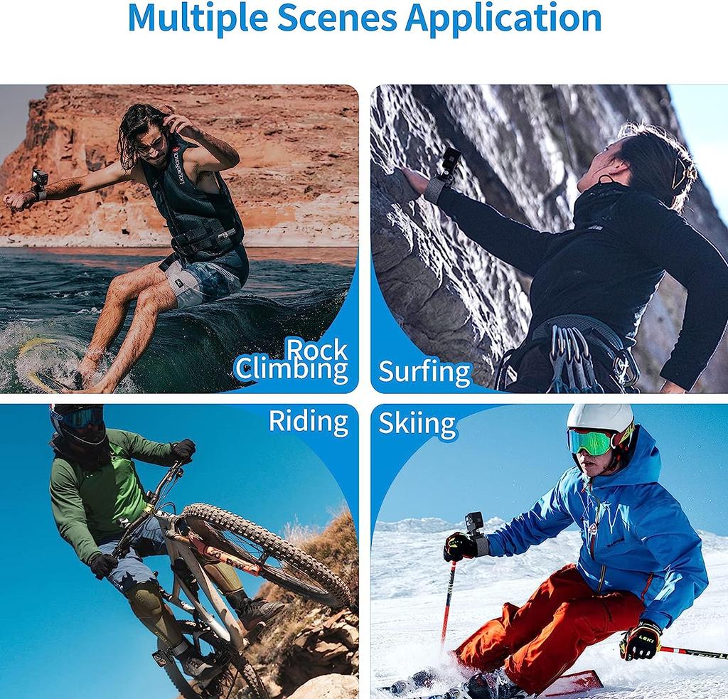 Ремешок на запястье, крепление на лодыжку, держатель для велосипедного крепления для GoPro 13 12 11 10 9 Insta360 X3 X4 DJI Action 5 Pro 4 Аксессуары