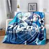 Japanese Cartoon Anime Blue Lock Flannel Throw Blanket Adult Kid Winter Warm Blanket for Bedroom Living Room Sofa Travel Picnic
