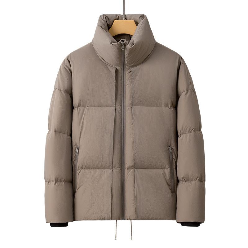 Премиум короткая куртка-пуховик с воротником-стойкой мужская зимняя повседневная утепленная теплая куртка-хлеб