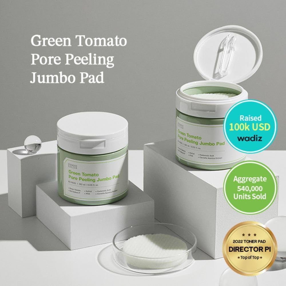 SUNGBOON EDITOR Green Tomato Pore Peeling Jumbo Pad/60 Pads 180ml