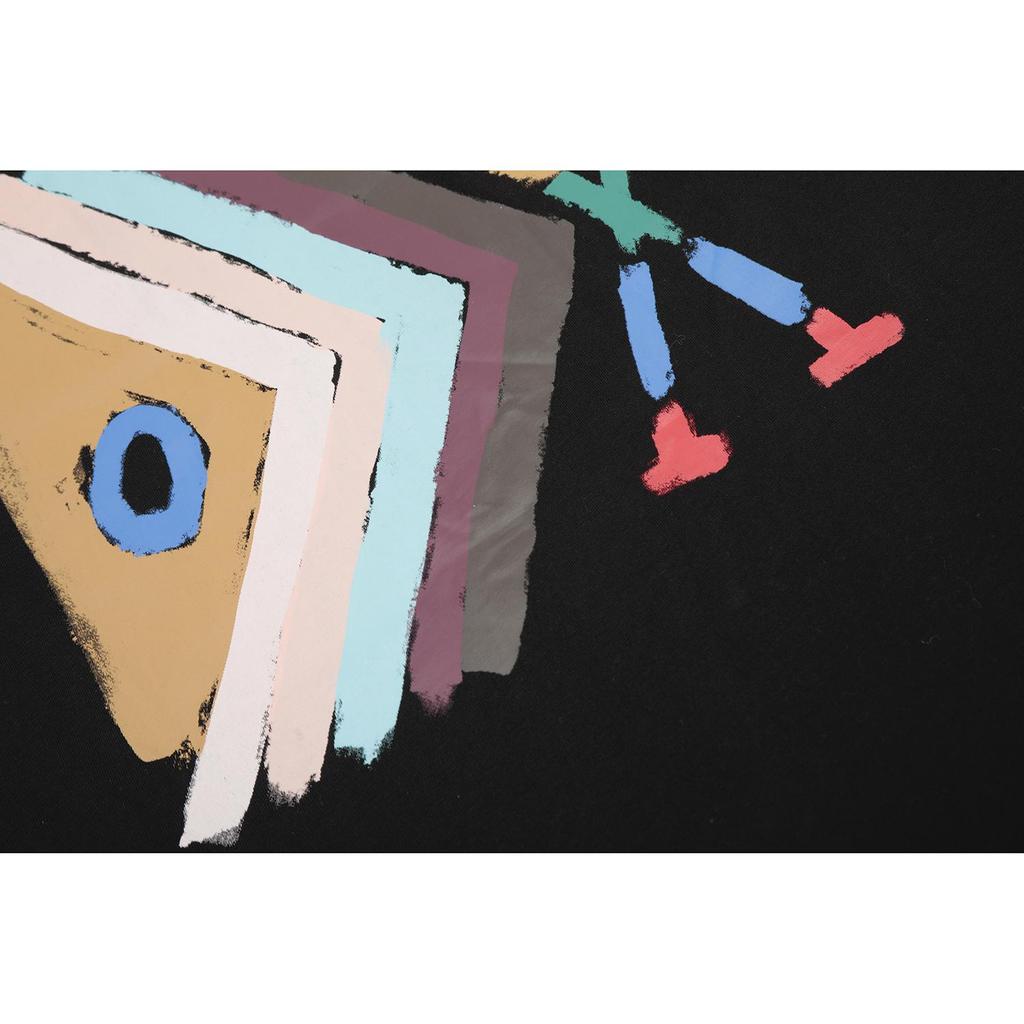 AMI 2025 Лето Новая Свободная Большого Размера Мужская Футболка из Чистого Хлопка с Принтом