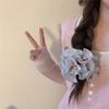 Elastic Plaid Scrunchies Sweet Exaggerated Hair Ring Fashion Large Lace Hair Tie  Party