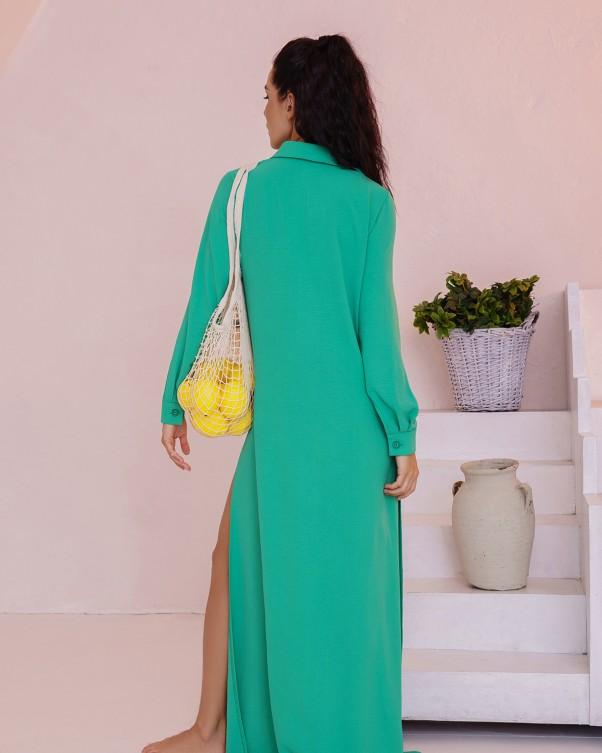 Платье-рубашка с высокими разрезами ISSA Plus