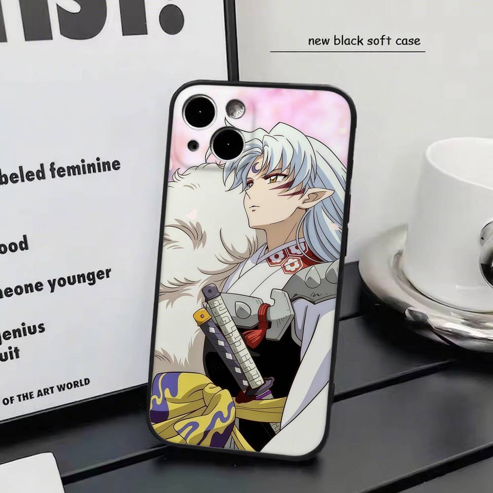Ретро Аниме И-Инуяша Чехол для Телефона Силиконовый Мягкий Для IPhone 17 Air 16 15 14 13 12 11 Plus Pro Max Plus