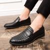 Fashion Mens Non-slip High Quality Shoes Lightweight Loafers Shoes Waterproof and Stain Resistant Business Work Shoes Plus Size