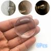 1/6 Pcs Door Handle Bumper Protective Plug Transparent Silicone Wall Protector Non-slip Self-adhesive Round Door Stopper Muffler