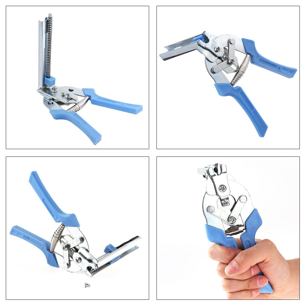 Steel Anti-slip Handle Wire Fencing Hand Tools M Clips/Staples Bird Chicken Hog Ring Plier