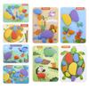 Non-Toxic Children 3D Puzzle Montessori Toys Rainbow Pebbles Logical Thinking Game Kids Painting Sensory Learning Toys For 3-6 Years Old