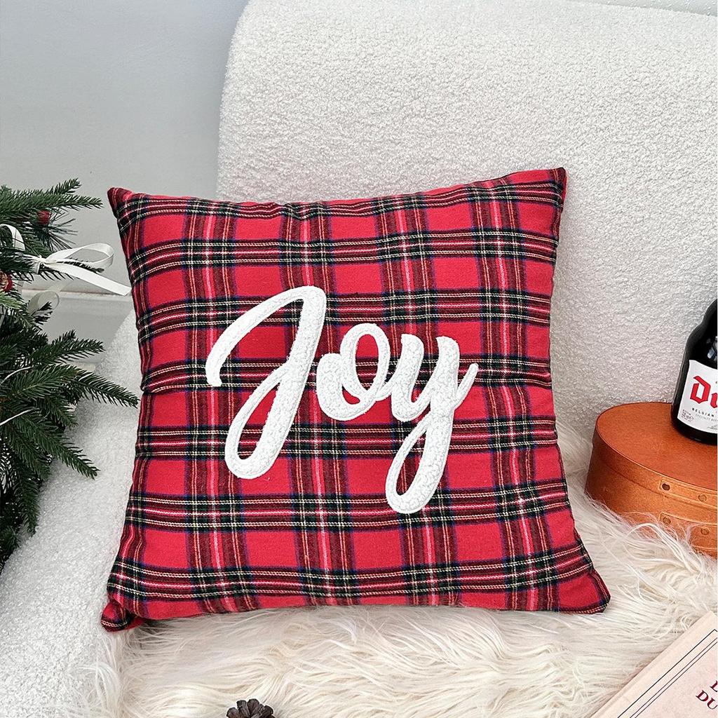 Скандинавская Рождественская Снежинка Конфета Вышитая Декоративная Подушка