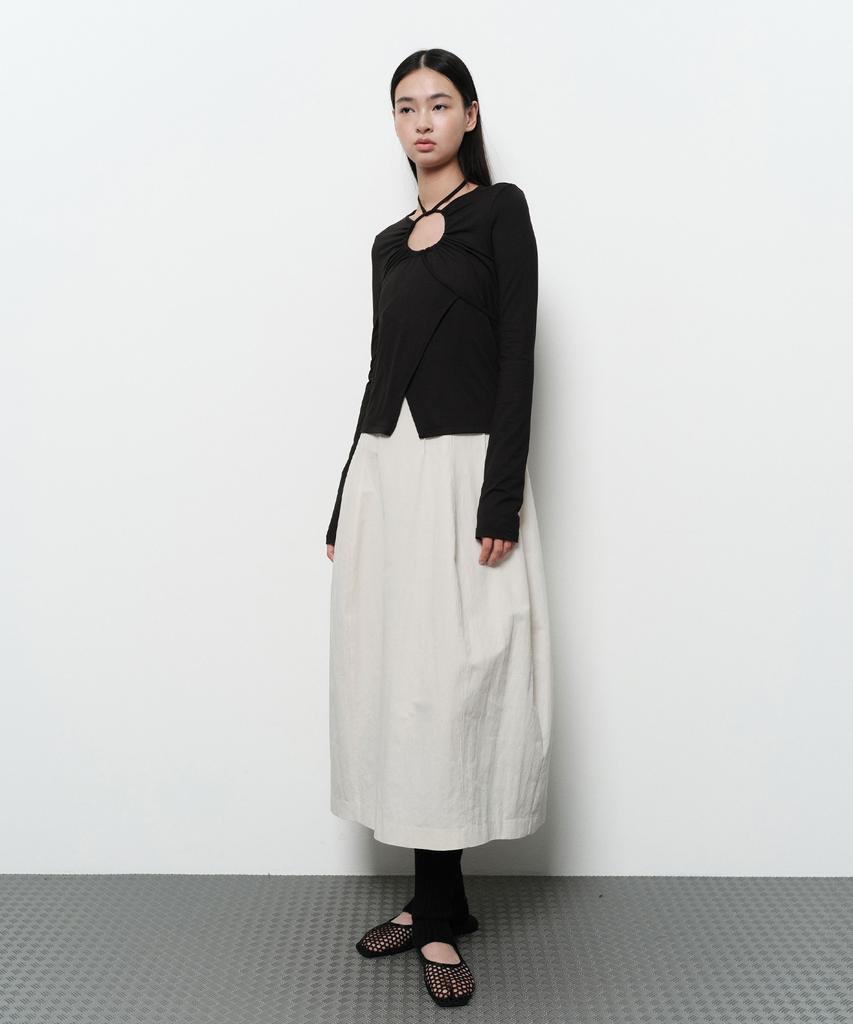 Daiaegeuneol Halterneck Long Dress (Cream)