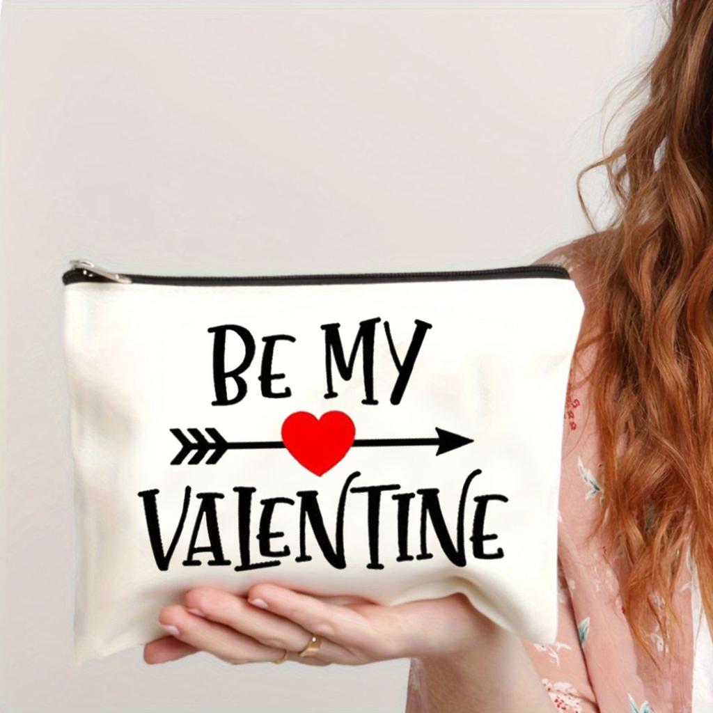 Подарок на День святого Валентина Косметичка Сумки для макияжа Дорожный органайзер на молнии для косметики Сумка для туалетных принадлежностей Подарок на День святого Валентина для нее
