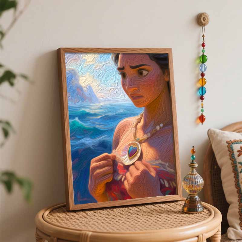 Disney Моана Сердце Те Фити Цифровая Масляная Живопись Художественный Набор Ручная Роспись Домашний Декор
