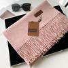 Cashmere Hand Feel Autumn And Winter Solid Color Scarf Women'S Thick Tassel Simple And Versatile Soft And Warm Imitation Cashmere Shawl