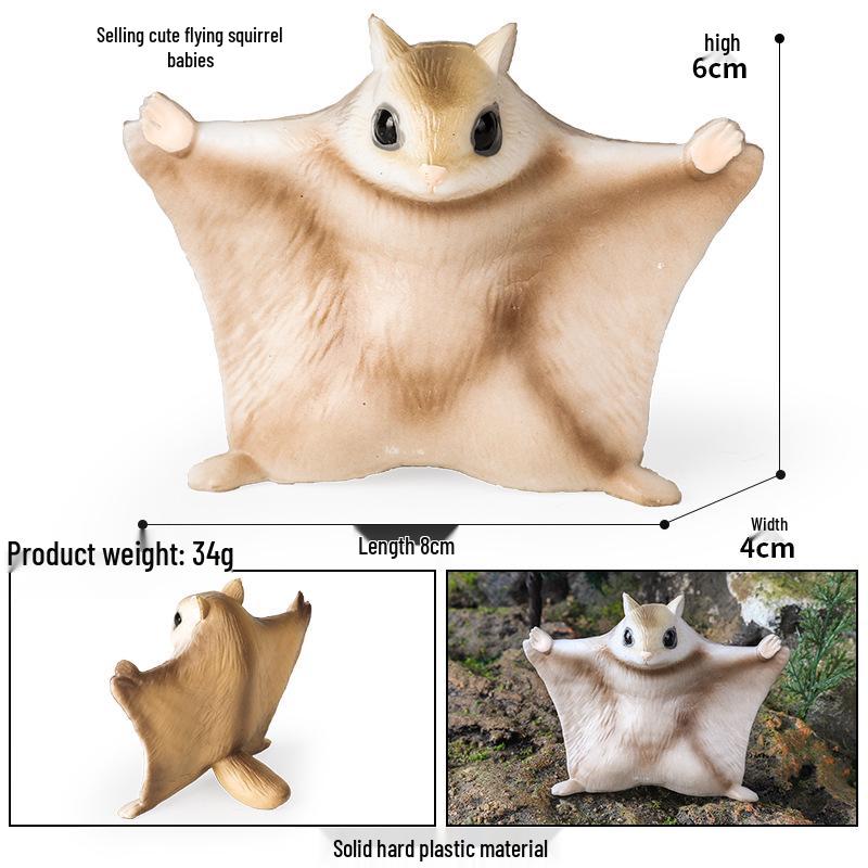 Cute Animal Models: Japanese Raccoon, Flying Squirrel, Monkey, Rabbit, Squirrel, Shiba Inu, Tiger, Lion, Lizard Toy Set