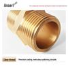 Ansell Brass Double Male Thread Pipe Connector