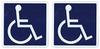 Ogriculture Disability Marks, Magnetic, Reflective, Set of 2