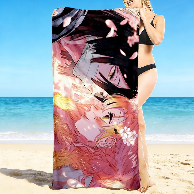 1Pc Cherry Blossom Romance Beach Towel Quick Dry Multiuse For Beach Pool Gym Yoga Home Travel Christmas Halloween Xmas Gift S1787