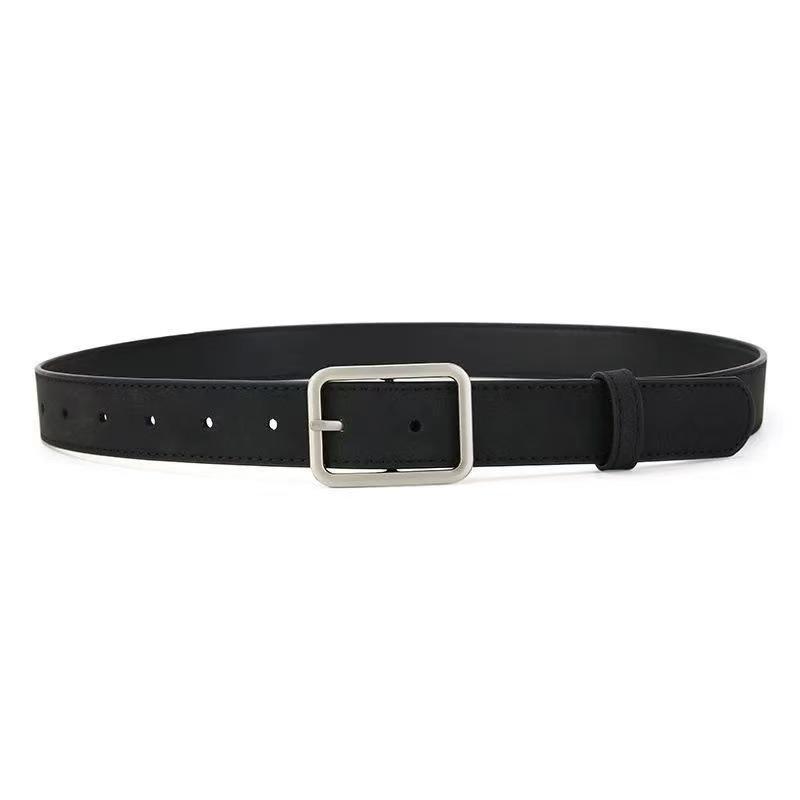 MUJ Japan Unisex Casual Belt Pants with Brown Trim - Trendy, Simple, and Versatile