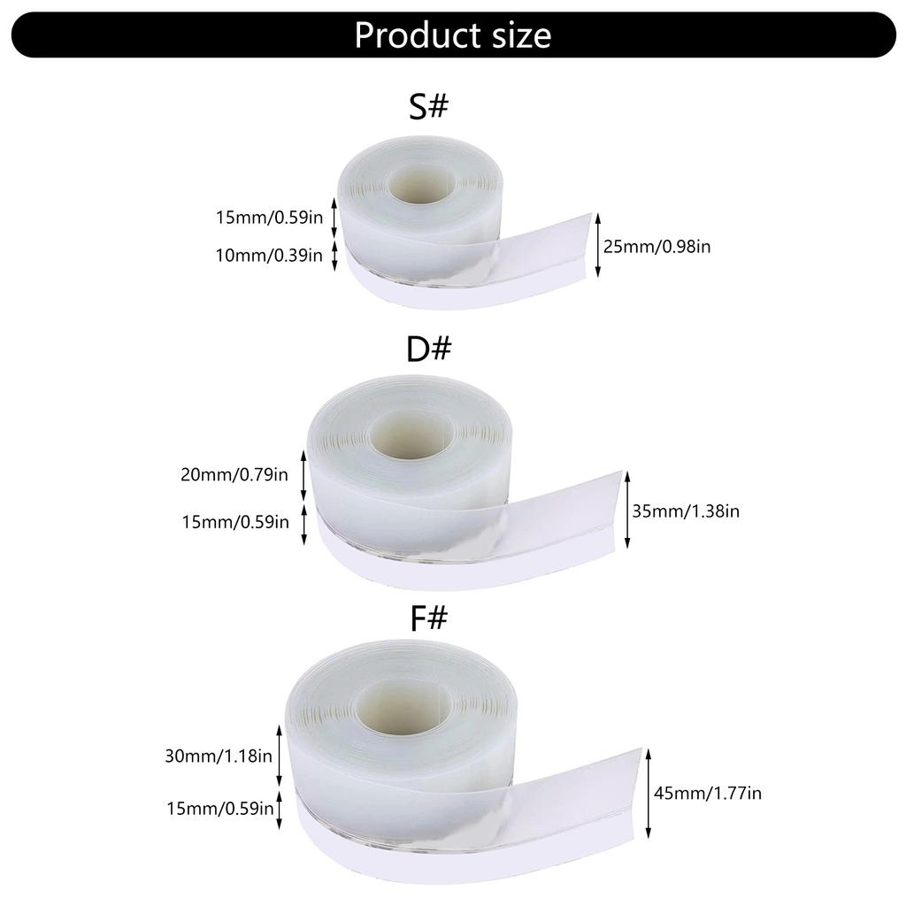 10 м Прозрачный силиконовый уплотнитель Звукоизоляционная уплотнительная лента Легко установить Уплотнительная лента для дверей и окон для дверей и окон